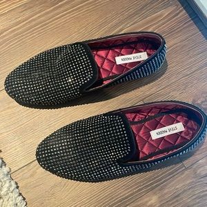 steve madden rhinestone loafers